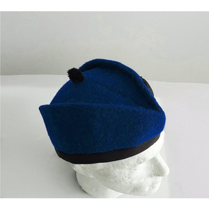 Gorro Tradicional Escocés Azul Oscuro, Gorro Glengarry de Lana, Gorro Piper, Venta al Por Mayor 2026 - Product Image 4