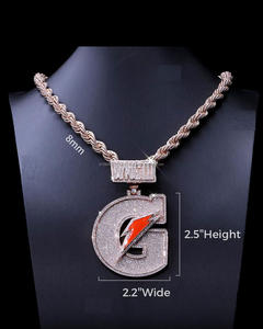 จี้ชื่อทำด้วยเงินสเตอร์ลิงพร้อมเพชร VVS Moissanite ประกายเพชรบาแกตต์จี้ออกแบบได้ตามต้องการ - Product Image 3