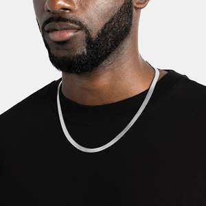 Collar de Cadena Cubana Hiphop Unisex para Hombre y Mujer, Chapado en Oro de Plata de Ley 925, para Uso Diario - Product Image 2