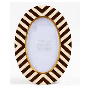 Oval Shape Modern Design Bone Inlay Photo <b>Frame</b> Use for Tabletop Picture Living Room Dining Home Decor Picture Photo <b>Frame</b> - Product Image 1