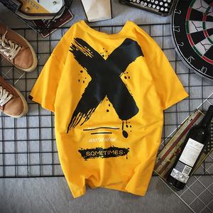 All'ingrosso Logo personalizzato Oversize cotone t-shirt uomo e donna manica corta Hip Hop Street Wear <span class=keywords><strong>con</strong></span> marchio personalizzato - Product Image 3