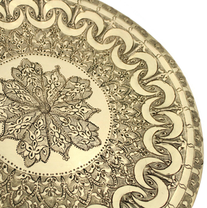Homemade <b>Moroccan</b> Brass Tray Handcrafted Traditional Artisanal Home <b>Decor</b> Kitchenware Decorative Metalware Unique Gift Idea - Product Image 6