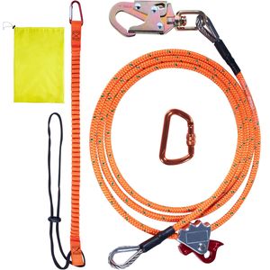 Moschettone in Acciaio da 1/2'' X 8 con Gancio a Scatto in Lega di Alluminio, Accessorio per Attrezzatura da Arrampicata - Product Image 1
