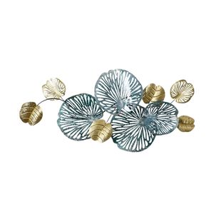 Grande Décoration Murale Métallique Rose Dorée Texturée 3D Faite à la Main, Panneau Multi-Fleurs, Style Nordique de Luxe pour la Maison - Product Image 6