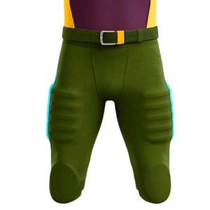 Ensemble d'uniformes de football américain personnalisés de qualité supérieure, respirants, à manches courtes, grande taille, maillot et pantalon, vente en gros, faible MOQ - Product Image 3