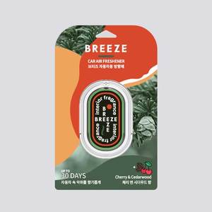 Ambientador para Auto BREEZE, Aroma a Cereza y Madera de Cedro, Desodorante para el Interior del Vehículo, para la Cabina del Auto, Más Vendido - Product Image 1