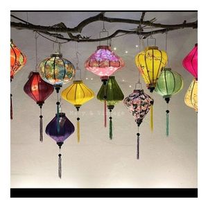 HOT SELLING Foldable <b>Silk</b> Lantern For Easy Shipping 100% Natural Fabric Pure Clean Safe Durable Sustainable Party Supplies S - Product Image 2