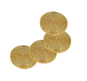 Posavasos de Cuentas de Vidrio con Diseño Nuevo, Bordado con Cuentas, para Hotel, Hogar, Mesa, Venta al por Mayor, Mejor Precio - Product Image 1