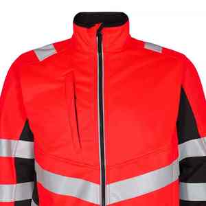 Custom Logo Printed ANSI Class 2 Hi Vis Reflective Waterproof 100% Polyester <b>Construction</b> Safety <b>Jacket</b> Breathable Reflective - Product Image 4