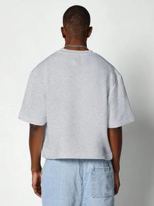 <b>Men</b> Slim Fit <b>Crop</b> Tee Gym <b>Crop</b> <b>Top</b> <b>Men</b> Shirt Breathable Fitness T Shirt Casual Crew Neck <b>Crop</b> Tee Plus Size Blank Gym <b>Top</b> - Product Image 5