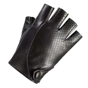 Gants de conduite pour femmes en cuir véritable, courts, marron foncé, avec fermeture éclair au poignet, franges et pompons, doublés, chauds pour l'hiver - Product Image 4
