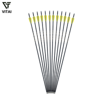 Flèches de tir à l'arc professionnelles en carbone de 32 pouces, 300 spine, pour entraînement sur cible, pour arc classique et arc à poulies