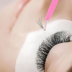 Pince à épiler pour cils, isolation à 45 degrés, en acier inoxydable, pour extensions de cils, outil professionnel pour extensions de cils - Product Image 5