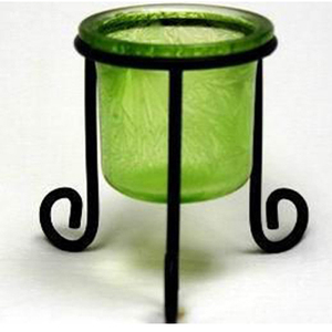 Halloween Iron and Glass <b>Candle</b> <b>Holder</b> Spooky Glas & Metal Votive <b>Tea</b> <b>Light</b> <b>Candle</b> <b>Holder</b> - Product Image 4