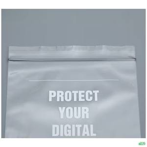Custom Branded Zip Lock <b>Bags</b> Resealable and Air Tight PET/PE Plastic with Security Barrier for Food Packaging and <b>Freezer</b> Use - Product Image 1