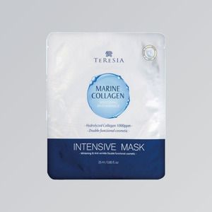 มาส์กหน้า- เครื่องสำอางเกาหลี Tersia Marine Collagen Intensive Mask Sheet Pack 10 แผ่น ผลิตในเกาหลี บำรุงผิว - Product Image 1