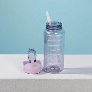 Premium Plastic Water Bottle with Lid, Reusable <b>Empty</b> Mineral Bottle for Daily Use 2000ml - Product Image 6