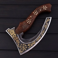Hache Viking inspirée de BRASSLEAF MARAUDER, faite à la main, en acier à haute teneur en carbone, pour couper la pizza, design hachette, bricolage, vente chaude