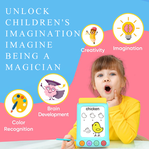 Talking Flash Cards <b>Learning</b> <b>Machine</b>, Smart Card Reader Interactive Toy for Kids 4-7 Early Literacy and Spelling Practice - Product Image 2