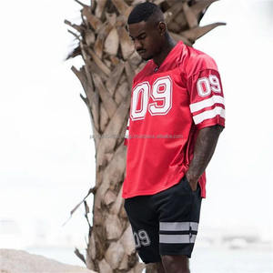 Custom High Length Jersey Print Vintage Unisex American Football <b>T</b>-<b>Shirt</b> Streetwear Jersey <b>Men's</b> Oversized <b>T</b>-<b>Shirt</b> Mesh Jersey - Product Image 5