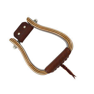 Estribos de Madera Hechos a Mano, Reposapiés Ecuestres de Madera Natural para Silla de Montar y Equipo de Caballo - Product Image 1