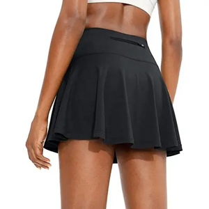 Ropa deportiva transpirable, anti-UV y que absorbe la humedad de Pakistán con logo en la cintura, faldas de tenis para mujer de calidad superior hechas a medida. - Product Image 1