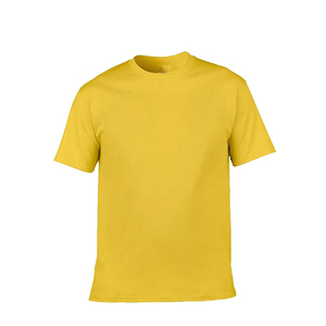 T-shirt à manches courtes pour homme, couleur unie violet, 100% coton, coupe classique, col rond, jersey tricoté, vêtements décontractés - Product Image 1