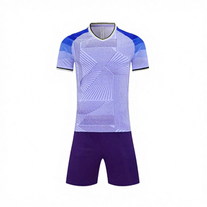 Maillot de football unisexe 100 % polyester, imprimé par transfert thermique, respirant, séchage rapide, vêtements de sport pour l'entraînement - Product Image 4