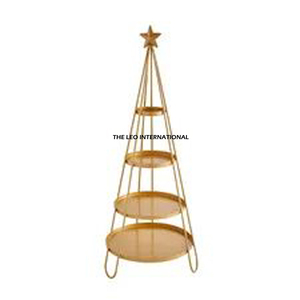 Dubai Style Display Stand Christmas Decoration Modern Designer Home Ornaments Gold Finished <b>Led</b> <b>Lighting</b> Metal - Product Image 6