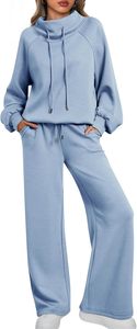 Prix de gros Ensemble de sweat-shirts 2 pièces pour femmes |   Vêtements de sport en polaire en gros |   Survêtement de jogging de haute qualité à faible MOQ - Product Image 2