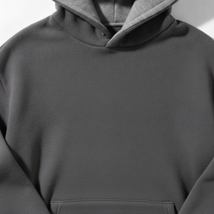 Sweat à capuche décontracté unisexe en molleton 100% coton, imprimé numérique brodé pour l'hiver - Product Image 2