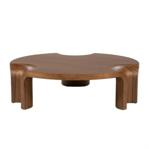 Table basse moderne de style mid-century en bois de manguier, faite à la main, écologique, facile à nettoyer, meubles de salon - Product Image 1