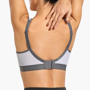 Women's Breathable High Support Backless Sports Bra for Gym Fitness Slim Fit Yoga Workout with Front Logo Sports Bra - Product Image 5