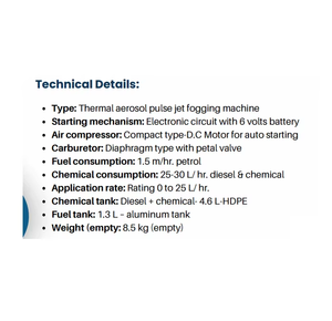 เครื่องพ่นหมอกพกพาแบบ Heavy Duty สำหรับการพ่นหมอกละเอียดประสิทธิภาพสูงในพื้นที่กลางแจ้งขนาดใหญ่ได้อย่างง่ายดาย - Product Image 2