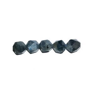 Cubo de whisky de labradorita de alta calidad tallado en forma de icosaedro, piedra natural, cristal de sanación Reiki, piedra preciosa. - Product Image 5