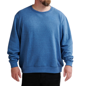 Sweat-shirt décontracté pour homme grande taille, anti-rétrécissement, en tricot à carreaux, tissu de haute qualité mélangé - Product Image 3