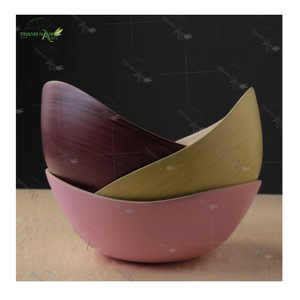 Handmade Natural Bamboo Classic Party <b>Disposable</b> Fruit Bowl Eco-Friendly Lightweight Home <b>Tableware</b> Kitchen Dishware - Product Image 1