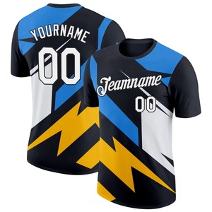 Maillot de sport personnalisé en sublimation pour homme, design flamme noire, col rond, séchage rapide, respirant, grande taille, impression intégrale, logo avant, adulte - Product Image 1