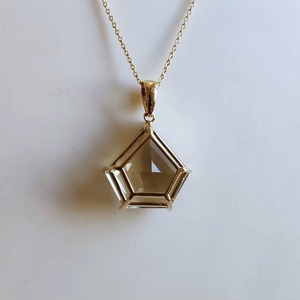 Pendentif en Quartz fumé naturel, coupe pentagonale, or 14K, 16x16MM, bijoux en or fins à la mode pour femmes, bijoux en pierres précieuses véritables - Product Image 5
