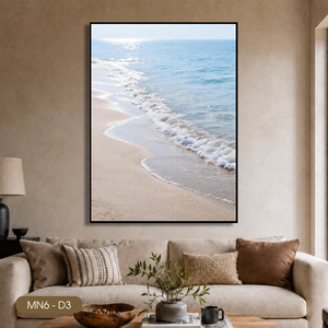 Peinture murale en soie de luxe très vendue, décoration intérieure, tissu en soie fait main, design côtier, Vietnam OEM ODM Modèle MN6 - D3 - Product Image 5