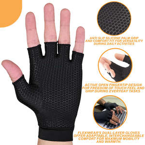 Guantes sin dedos de compresión para gimnasio con calefacción para hombre (Spandex) - Product Image 5