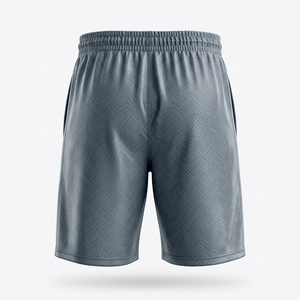 Shorts de basketball pour hommes à séchage rapide, taille élastique, longueur genou, sportifs, athlétiques, pour la gym, avec cordon de serrage, prix abordable, personnalisables OEM - Product Image 3