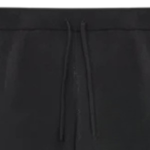 Pantalon de jogging tricoté noir à rayures latérales unisexe, en maille douce, taille élastique, décontracté, streetwear, idéal pour l'hiver et la détente - Product Image 3
