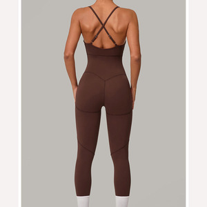 Bodysuits pour femmes, sans couture, confortables, respirants, écologiques, extensibles dans quatre sens, séchage rapide, antibactériens, en spandex/nylon, vente en gros - Product Image 4