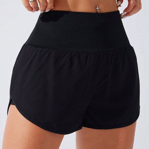 Shorts de yoga côtelés taille haute pour femmes, extensibles, sculptants, fournisseur en gros USA - Product Image 3