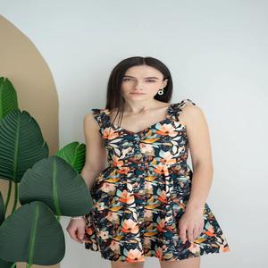 Mini mono de cóctel romántico para mujer y mono, Mini producto de cóctel romántico elegante - Product Image 1