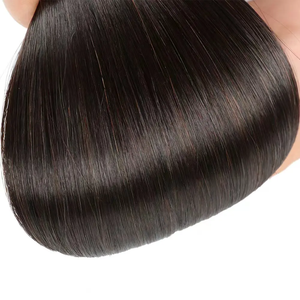 Extensiones de cabello natural de punta plana de primera calidad, mezcla suave segura con calor, apariencia realista para resultados de peinado sin costuras - Product Image 2