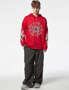 Sudadera con Capucha Personalizada Rosa de Alta Calidad 1.1 Spider 555, Cumple con Stock X, Impresión Puff, Fabricante, Unisex - Product Image 2