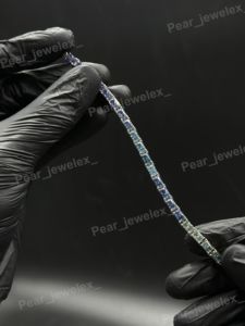 Emerald Cut Tennis Bracelet Moissanite Diamond Bracelet Iced Out 925 Silver Luxury Hip Hop Wrist Bracelet For <b>Men</b> Women - Product Image 2