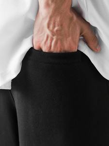 Pantalon ample à jambe droite de couleur unie pour homme, style vintage décontracté, streetwear, confort quotidien - Product Image 5